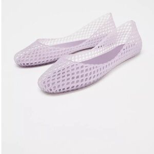 Zara Women's Purple jelly Ballet Flats 9.5